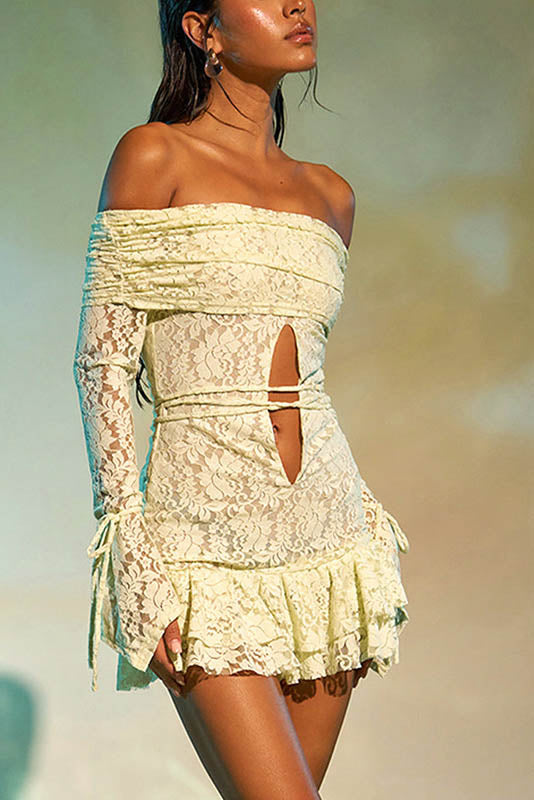 Pam bedrukte strapless split maxi-jurk