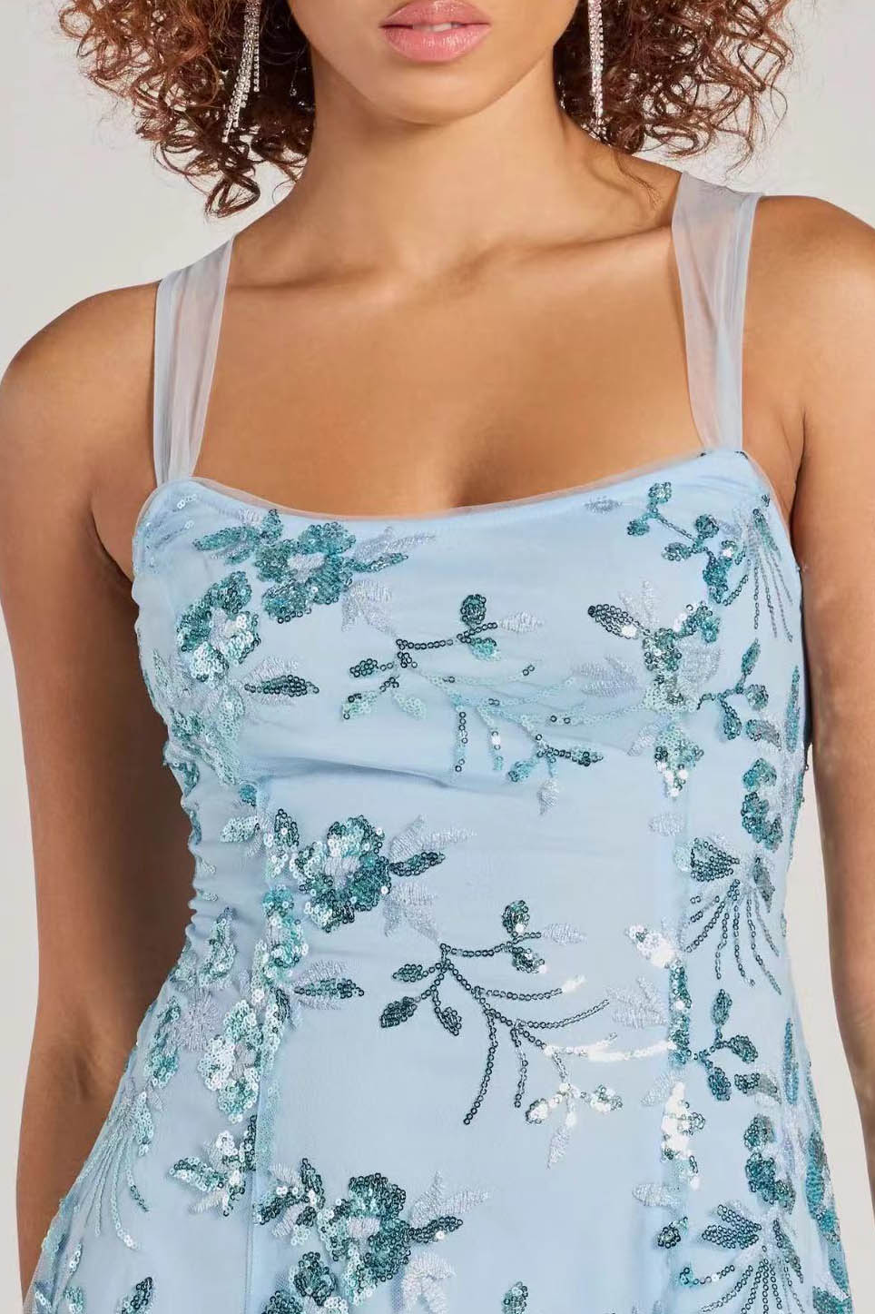 Glam Night Sequin Slip Mini Dress