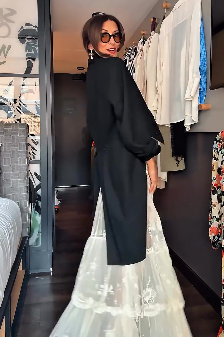 Sheer Floral Lace Maxi Skirt