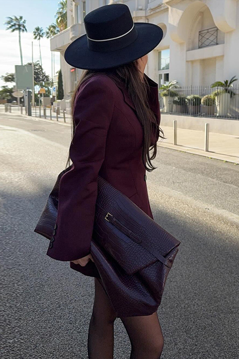 فستان جريس ميدي بأكمام قصيرة وأكمام قصيرة