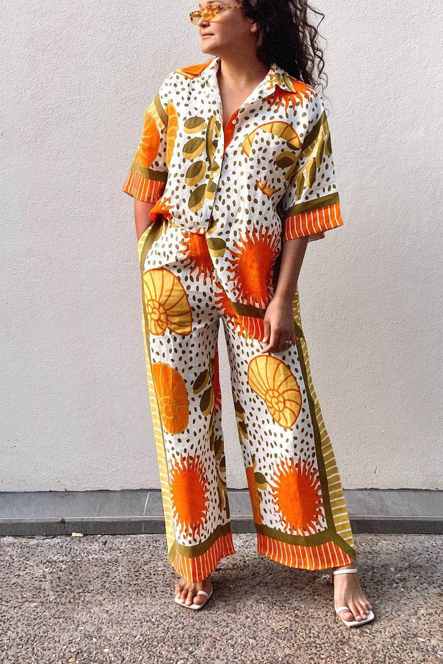 Spring Summer Floral Casual Set