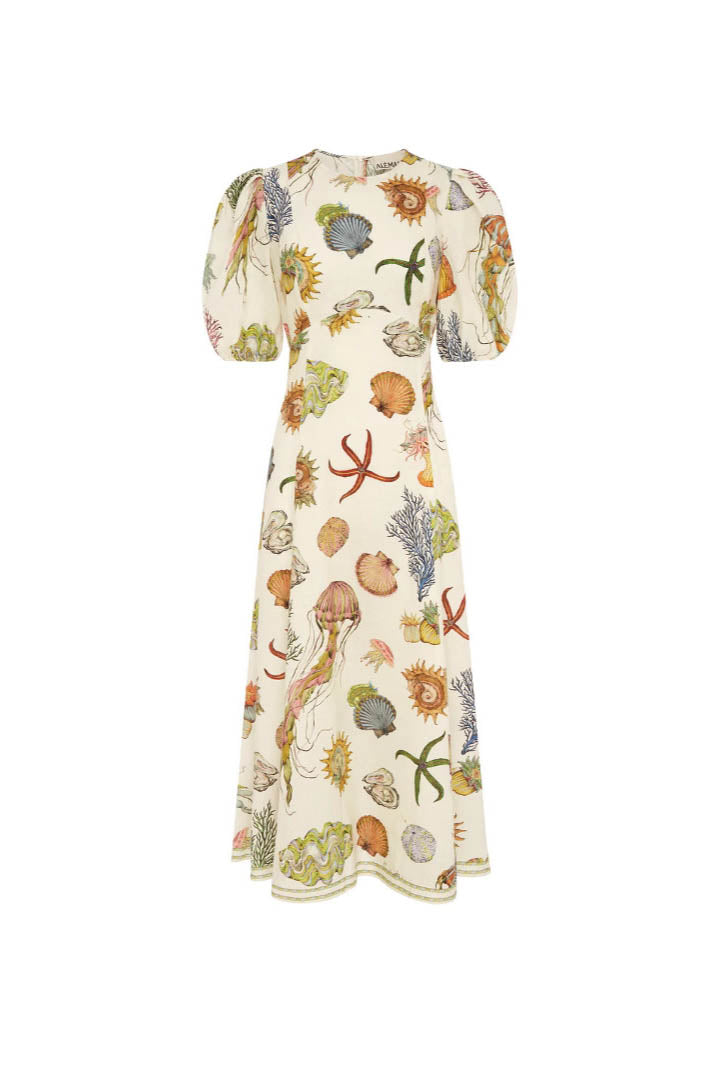 Fine Satin Blummendrock Batwing Sleeve Hosen Set - Orange