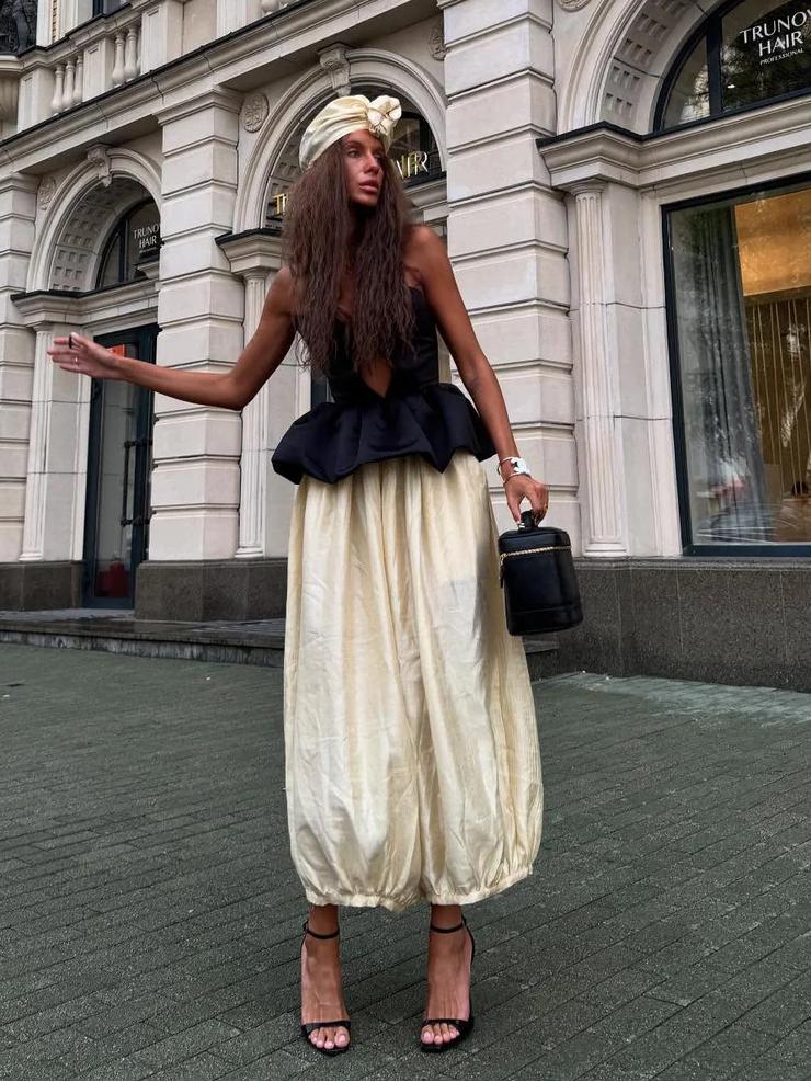 Set di pantaloni a pois