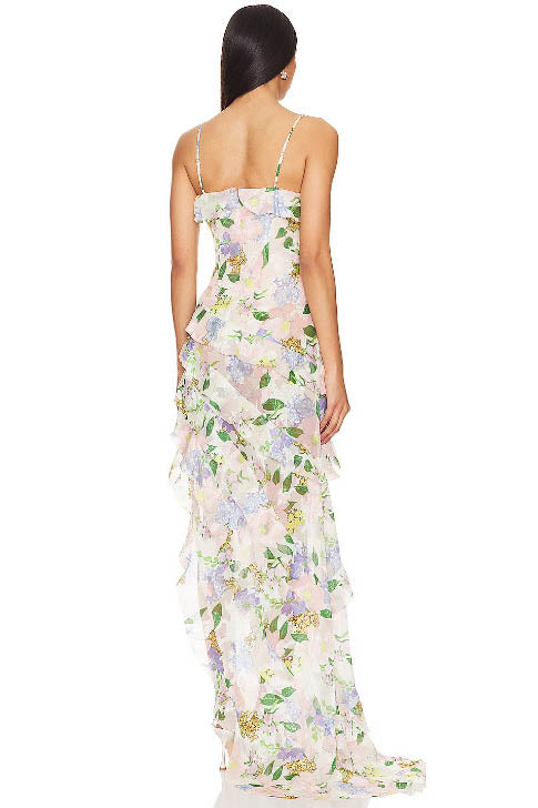 Spring Summer Off-Shoulder Organza Dress
