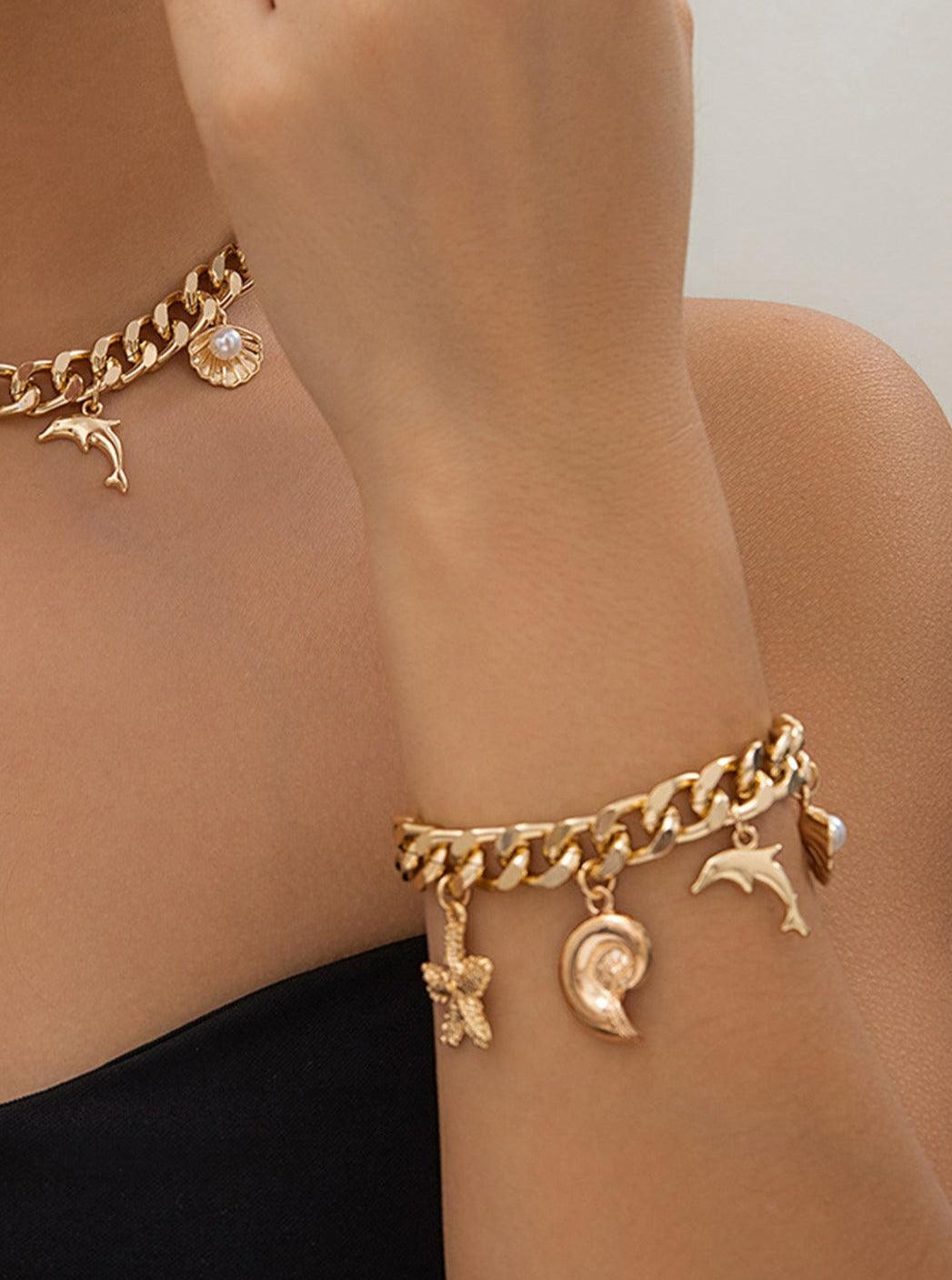 Bracelet pendentif thème océan