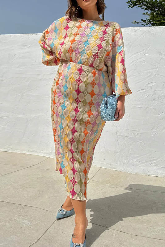 Double Time Pleat Dress