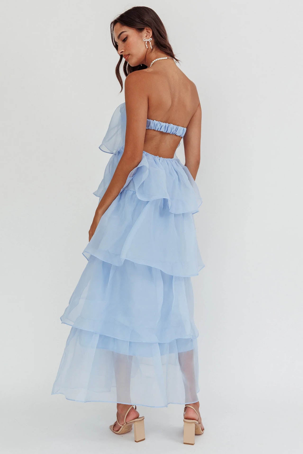 Sunlit Ruffle Cascade Dress