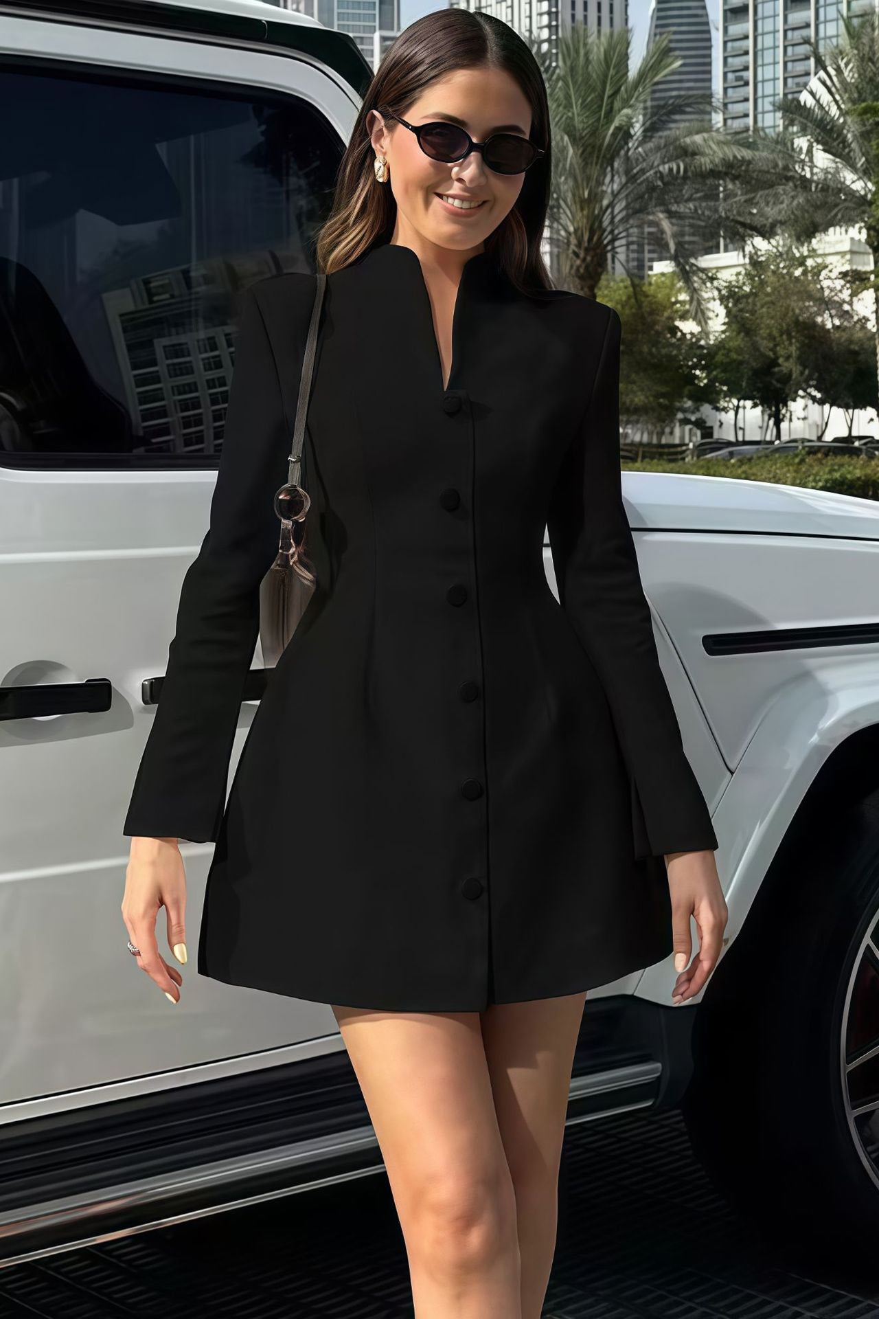 Grace Floral Appliqué Korte Mouw Midi Jurk