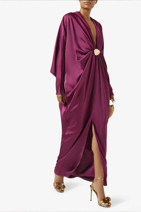 Skládané maxi šaty Belle Gradient