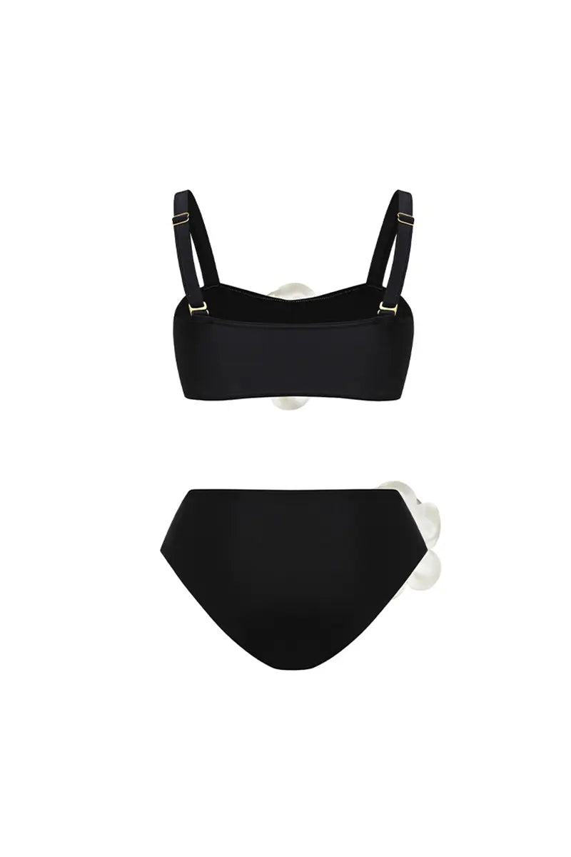 Halter 3D Floral Sexy Bikini Set
