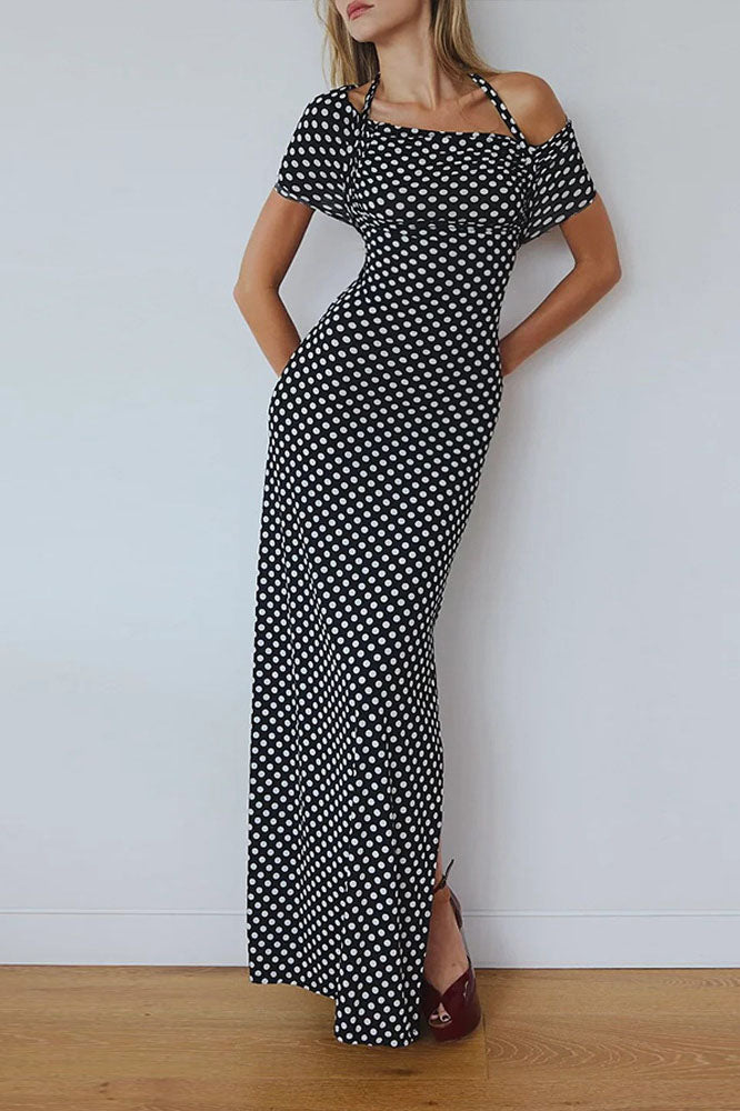 Georgia Ruffled Crochet Midi-kjole