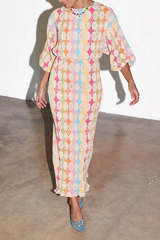 Double Time Pleat Dress