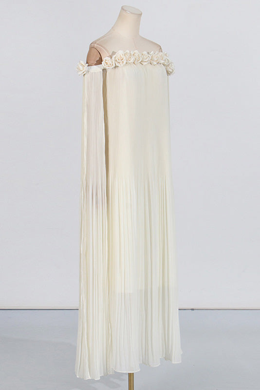 3D Blummen Maxi Kleed