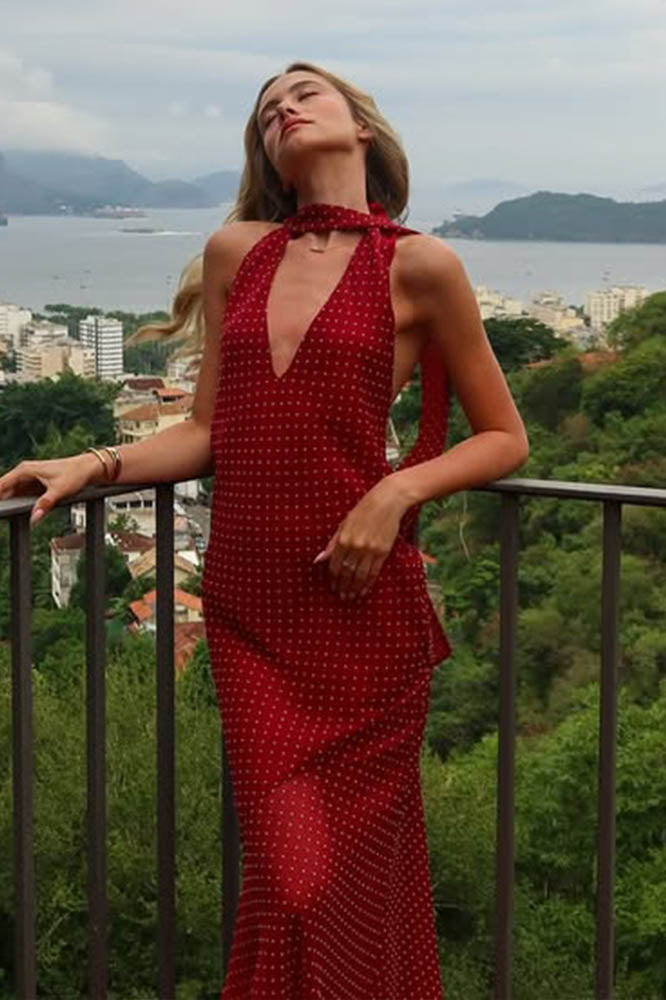 마사 프린트 개더드 투피스 수영복 세트