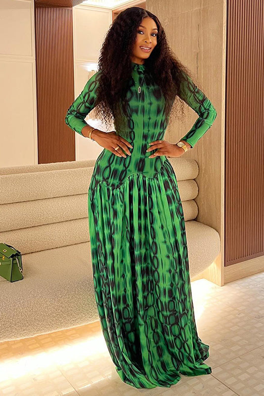 Gothic Queen Transparent Maxi Kleed