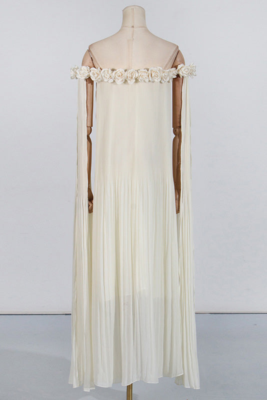 3D Blummen Maxi Kleed