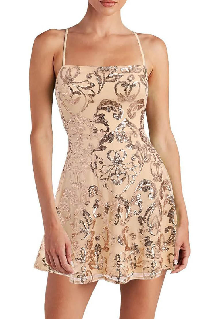 Maxi šaty Alison s květinovým potiskem ve tvaru U