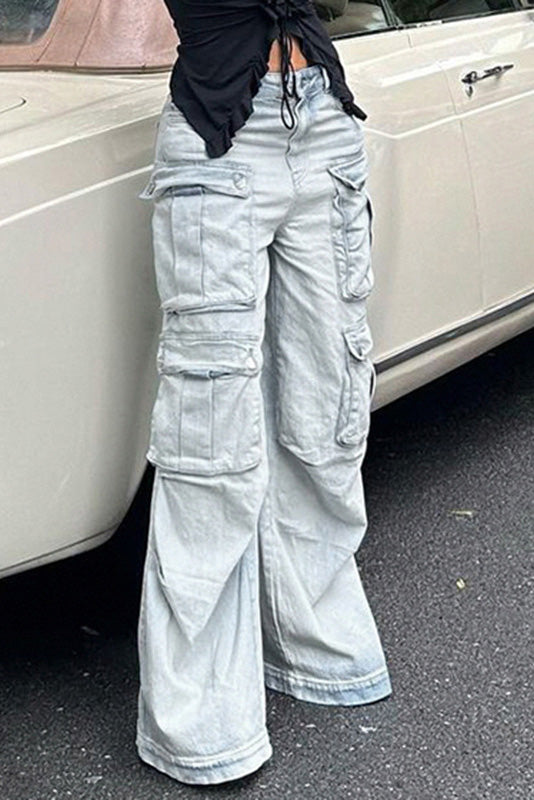 Taş Detaylı Düz Jean