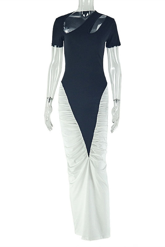 Sjov hummerprint flydende maxikjole