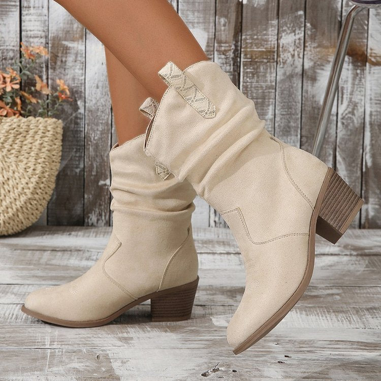 Vintage Western Cowboy Stiefeletten mit Quasten