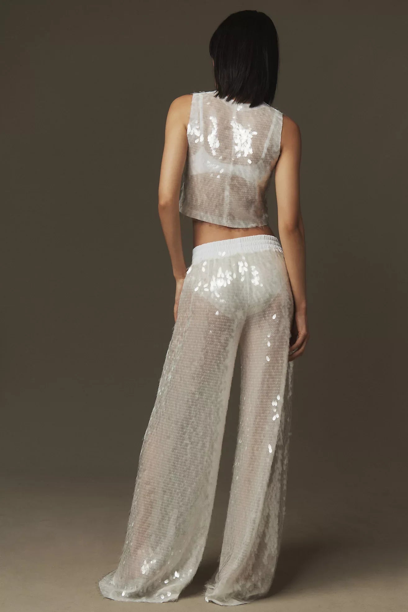 Pantalones de novio con lentejuelas