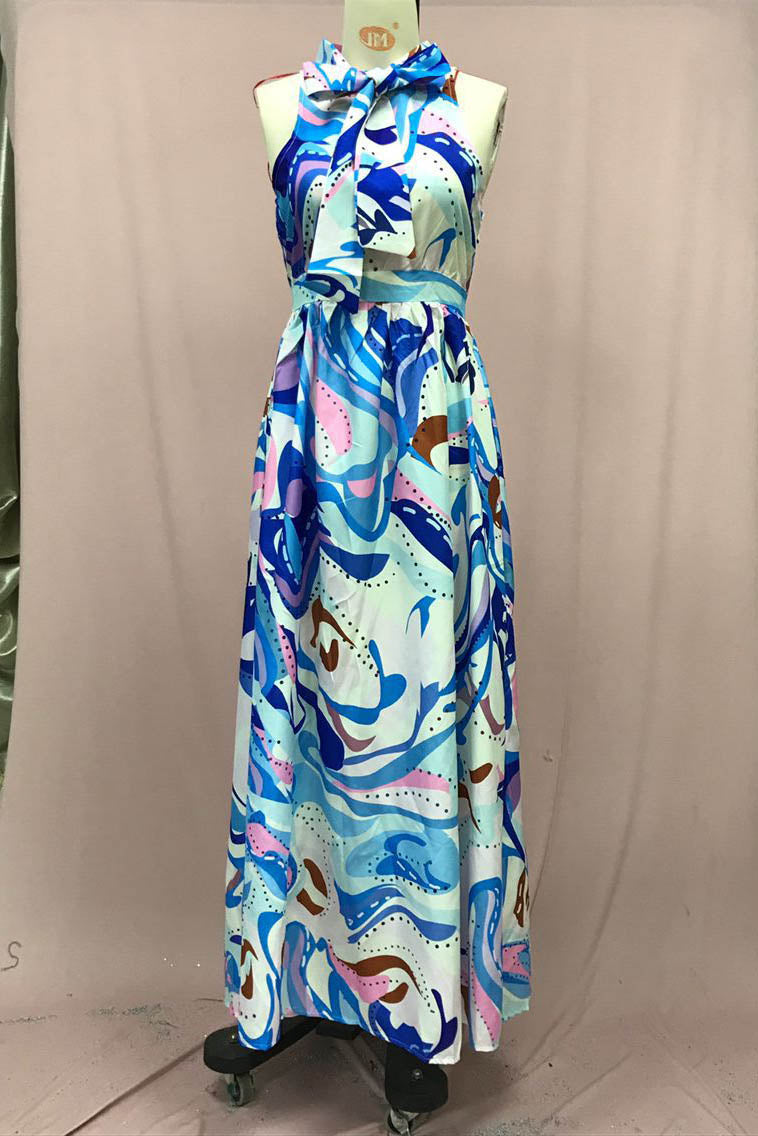 French Style Floral Chiffon Dress