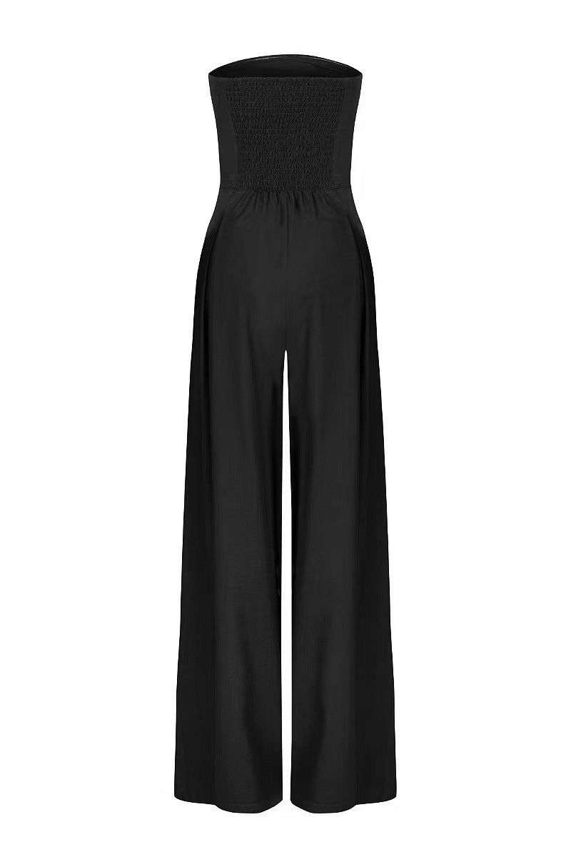 Starry Night-Strapless Backless Jumpsuit