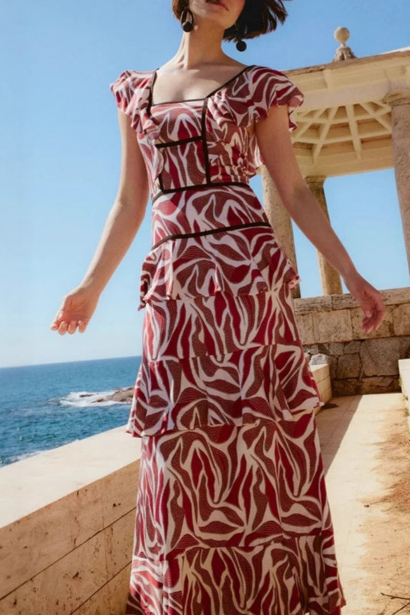 Short Sleeve Floral Dress