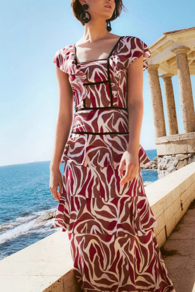 Short Sleeve Floral Dress