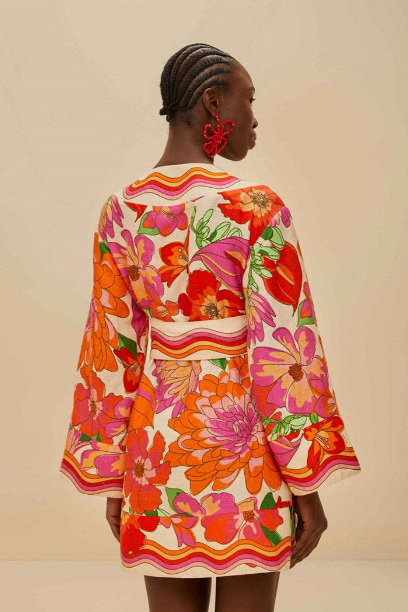 Casual Belted Linen Dress