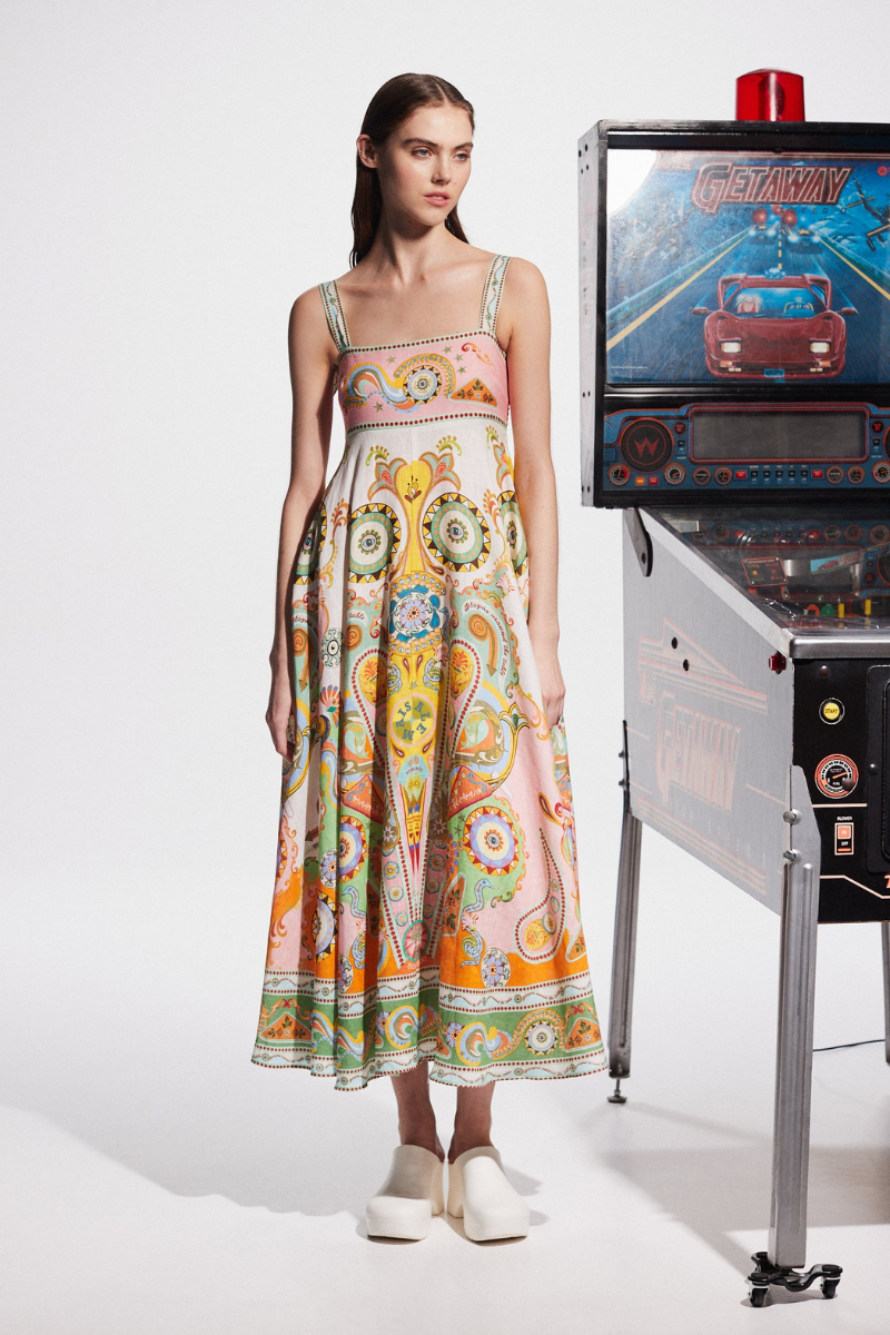 Sukienka Estelle Spaghetti Paisley Maxi