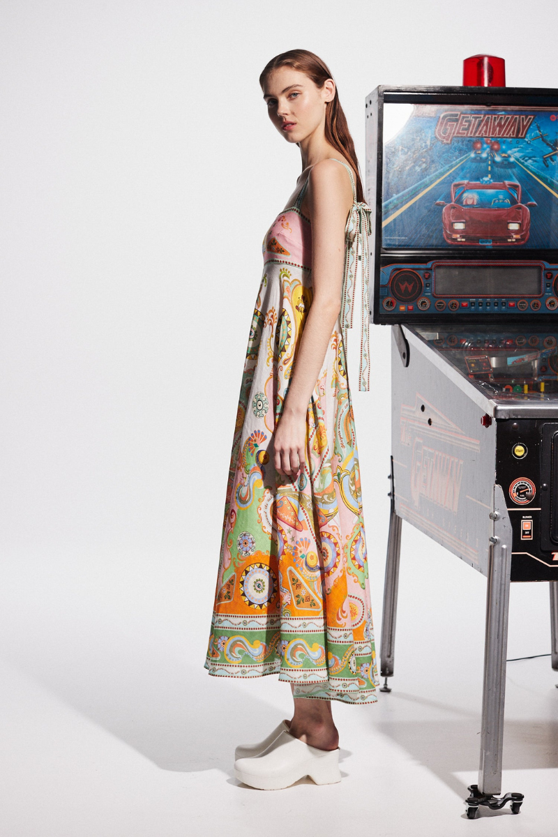 Sukienka Estelle Spaghetti Paisley Maxi