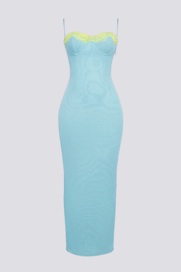 Robe Maxi à Fente Margaux Spaghetti