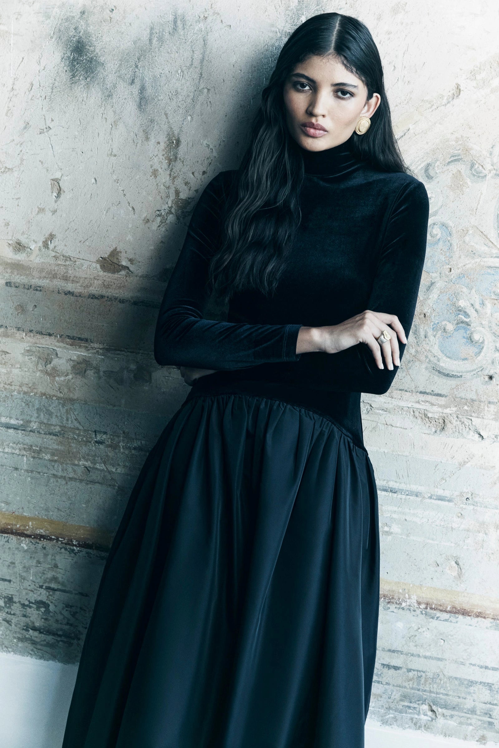 Rochie midi cu mânecă lungă Florienne