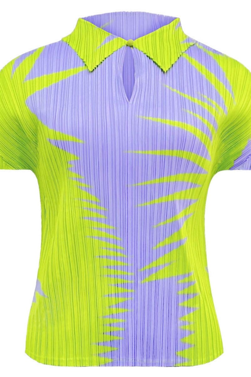 Dvoudílná sada sukně s plisovanou klopou