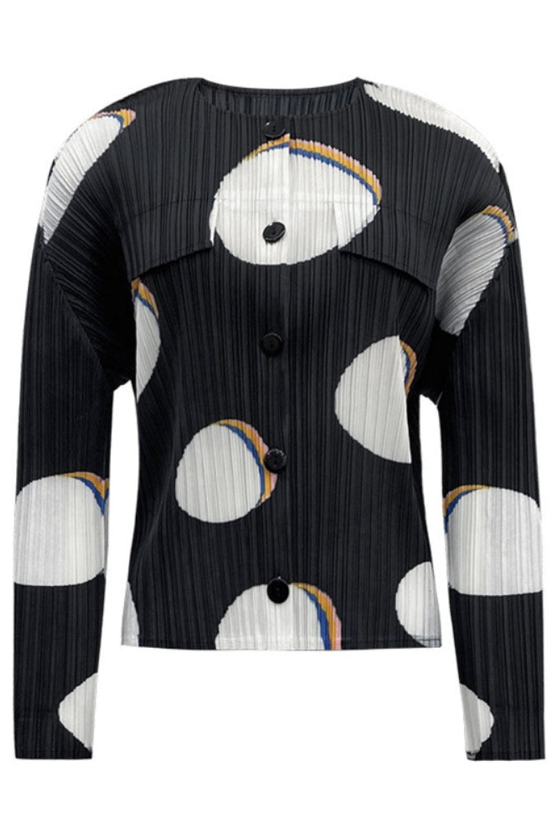 סט חצאית עם שרוולים ארוכים מודפסים בצורת סלים