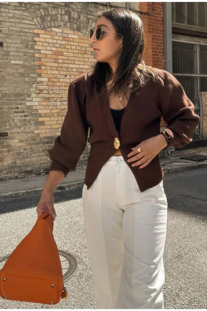Oversize a faarweg Cardigan