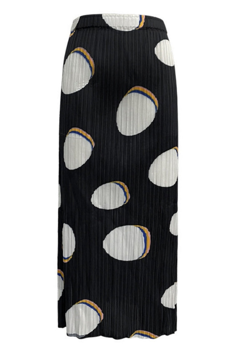 Slim-fit geprinte lange mouwen rok set