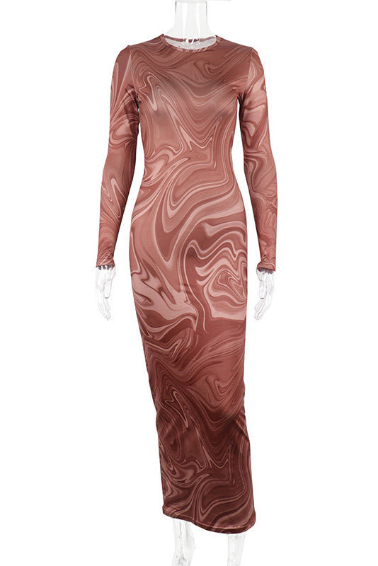 Gotické královny průsvitné zavěšené maxi šaty