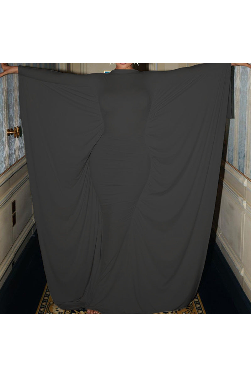 Lilgiuy Tight Sleeved Maxi Dress