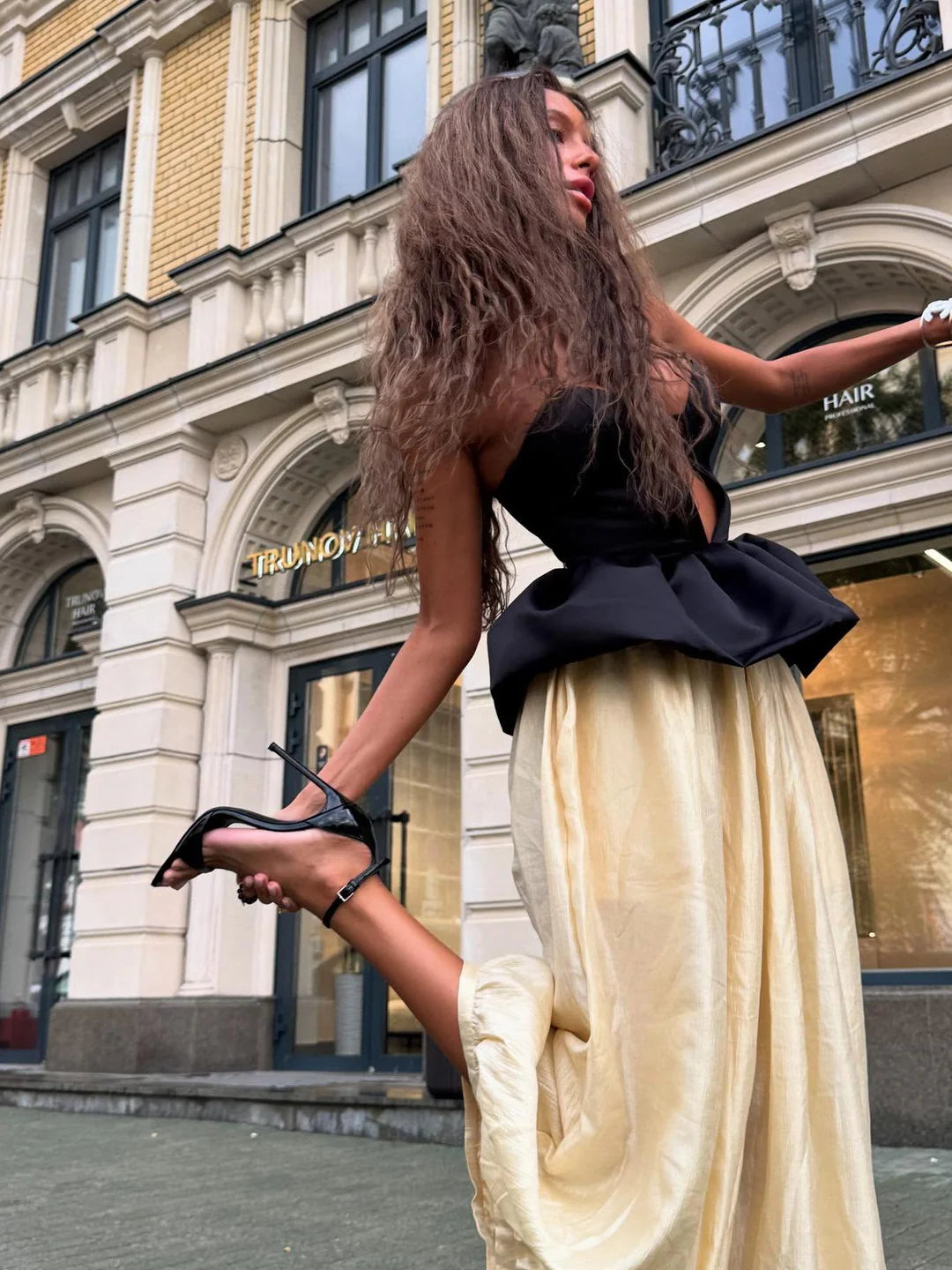 Set di pantaloni a pois