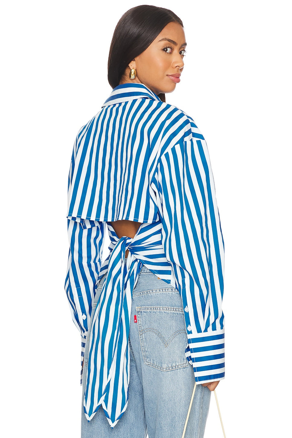 Robe off-shoulder à manches évasées en dentelle