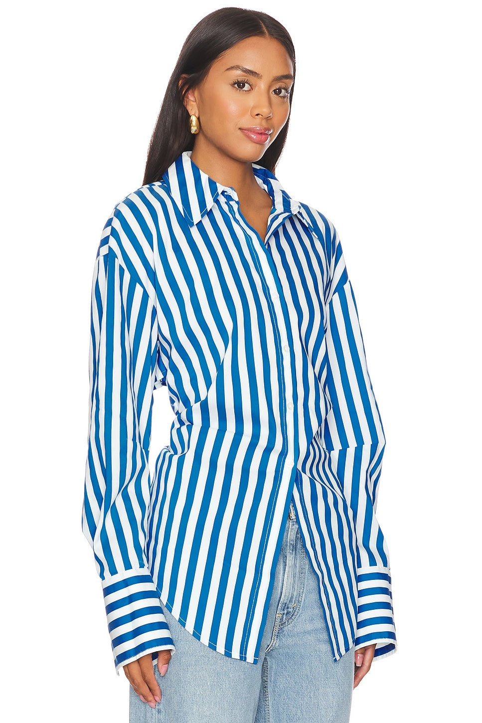 Robe off-shoulder à manches évasées en dentelle