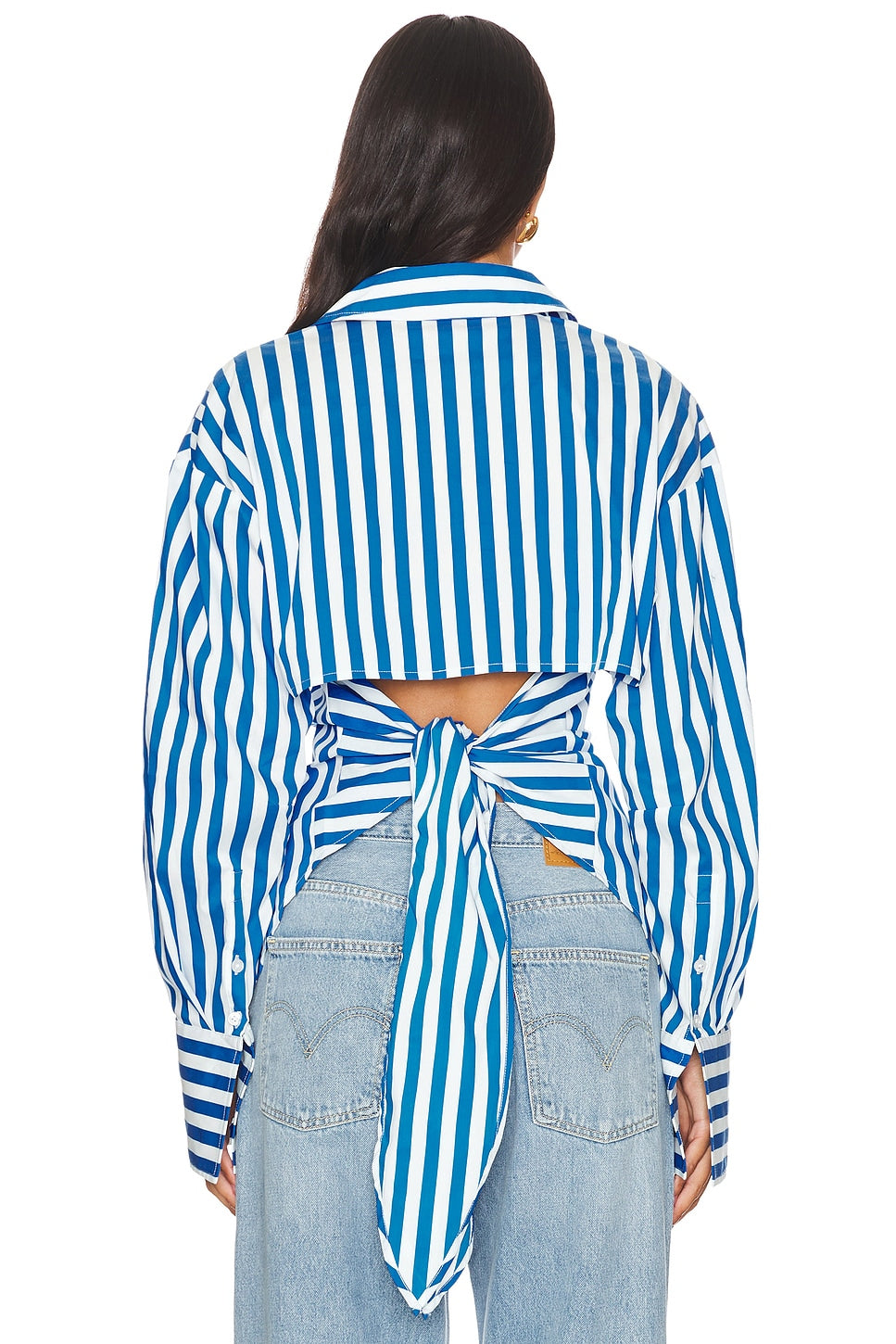 Robe off-shoulder à manches évasées en dentelle