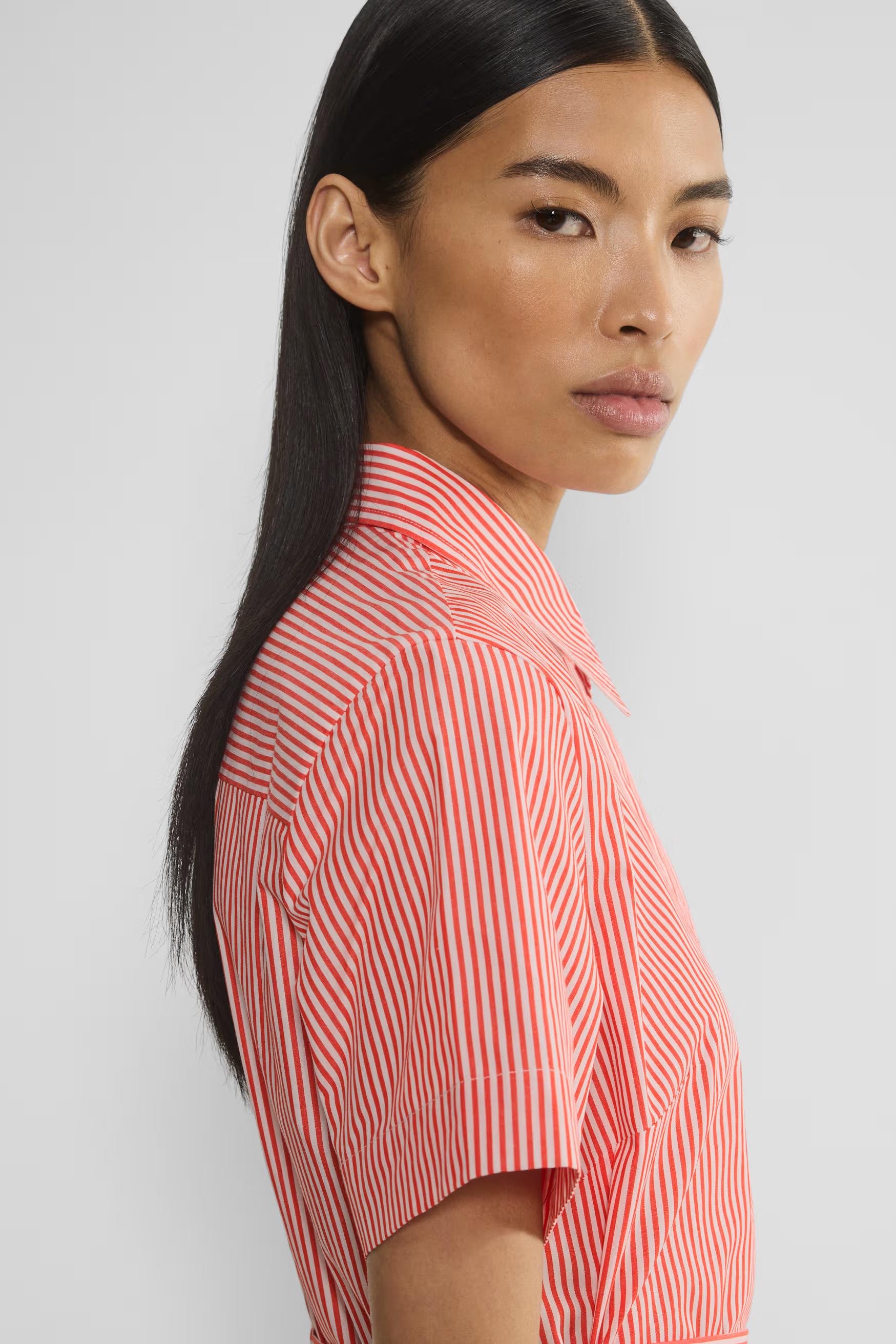 Typist Poplin Polo Midi Dress