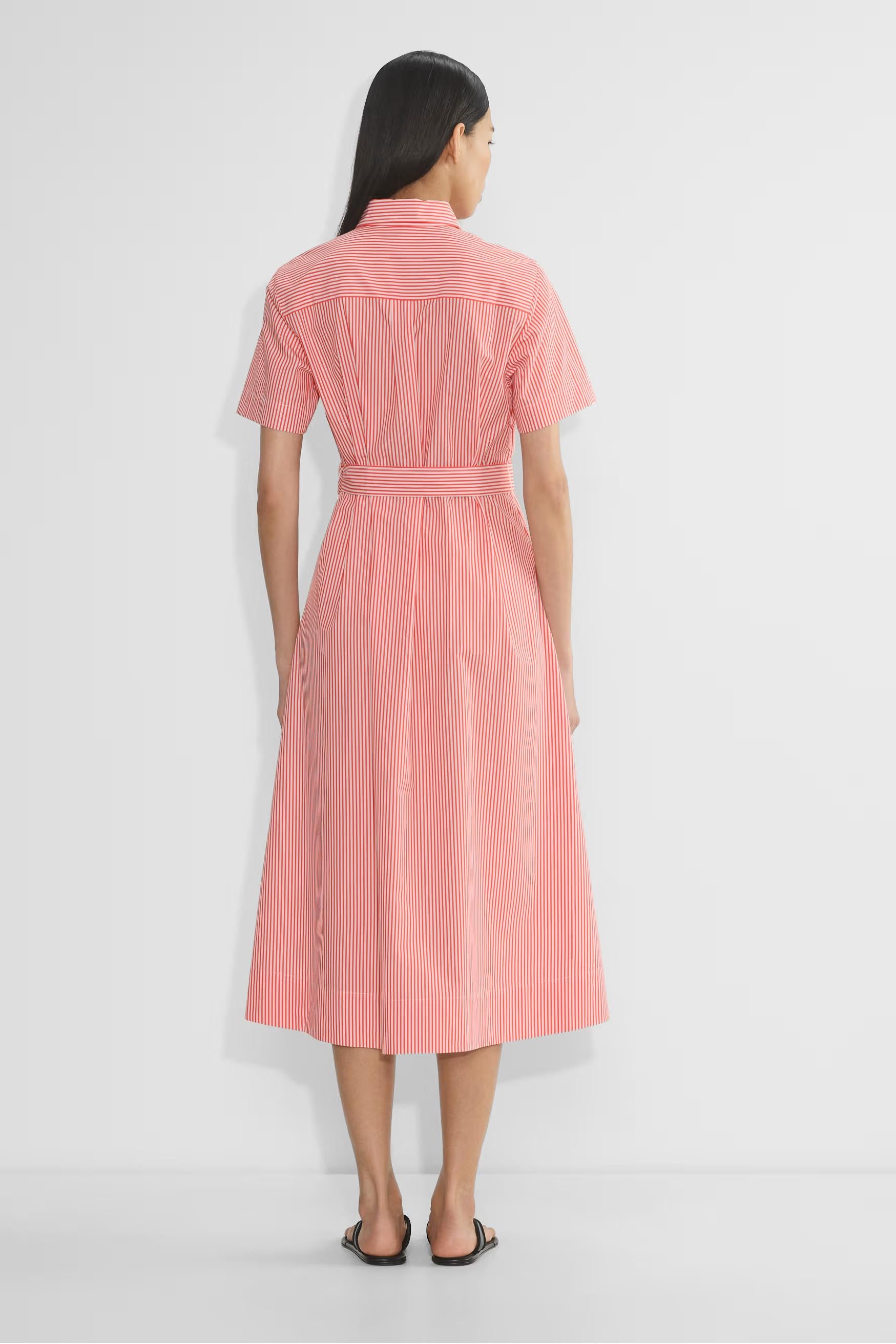 Typist Poplin Polo Midi Dress