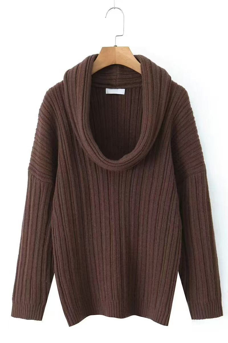 Lazy Style Solid Faarf Irregulär Strécken Top