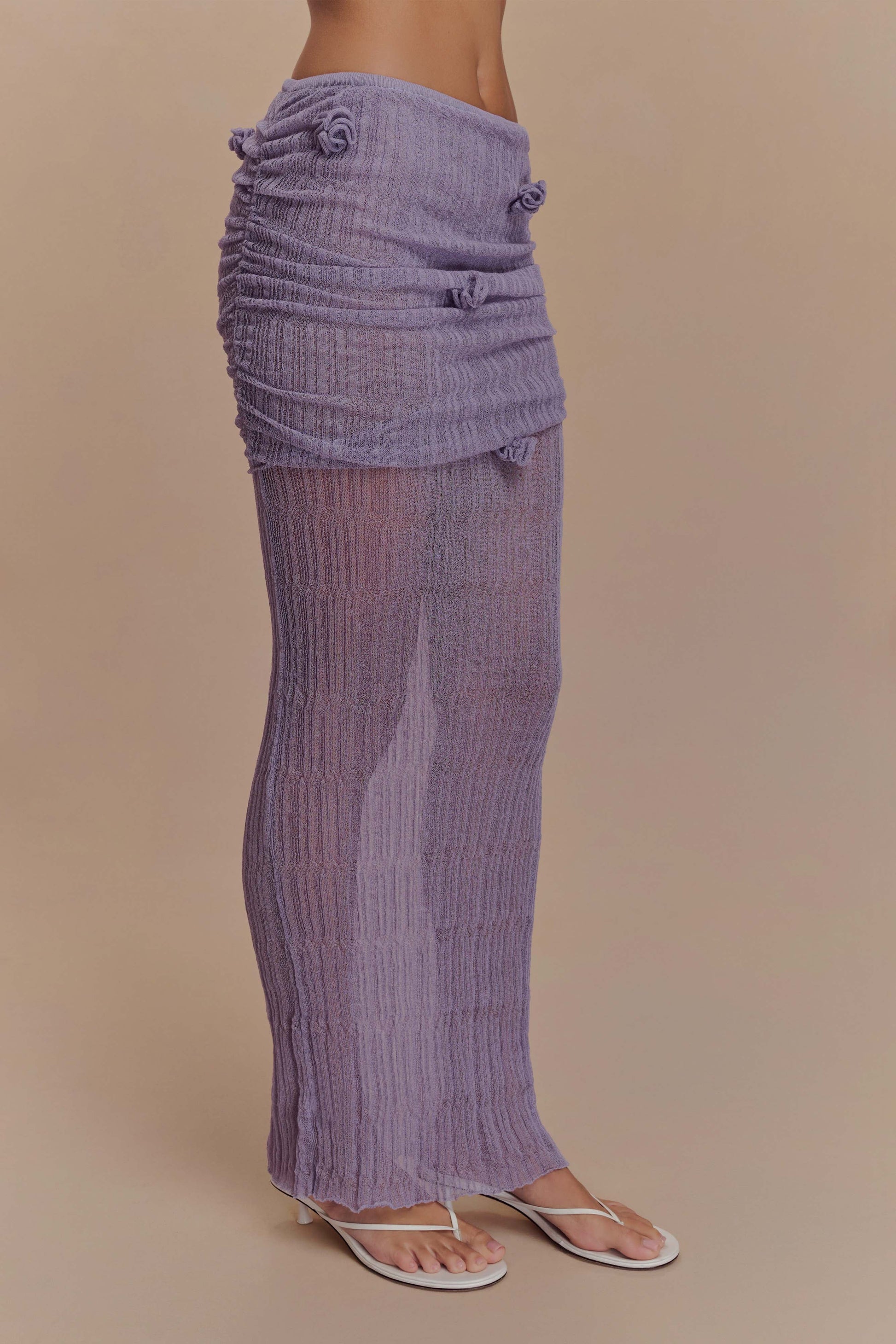 Orchid Long Sleeve Knit Skirt Set