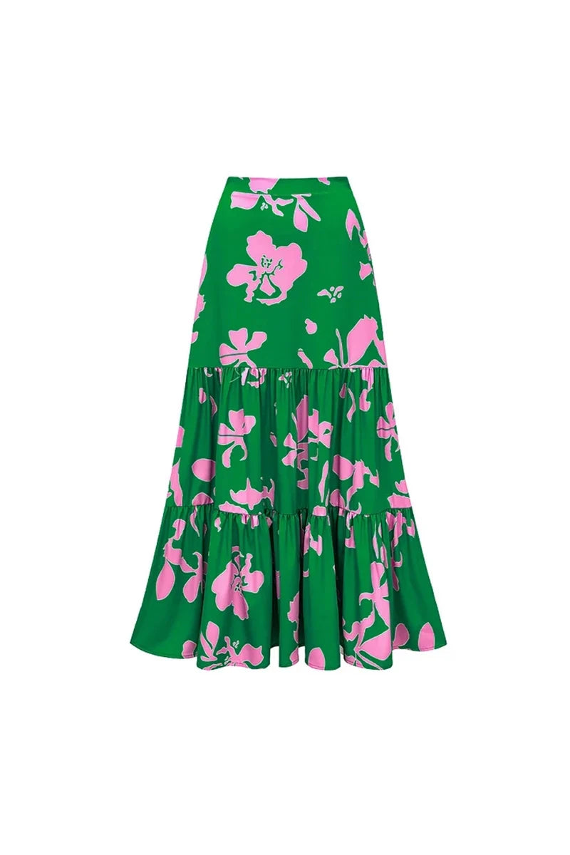 Floral Print Resort Swimsuit Set