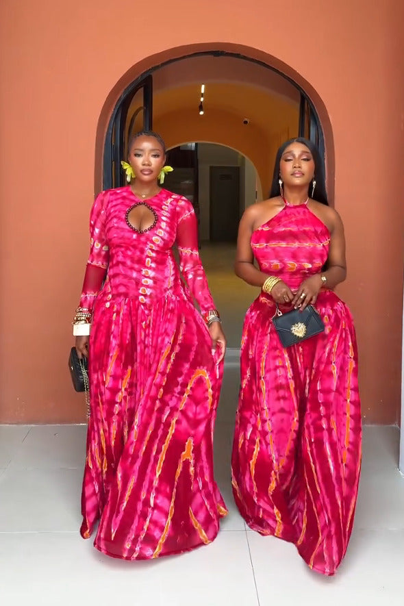 Beaded Keyhole Boho Maxi Dress